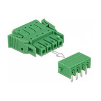 Terminalblock Set für Platine 4 Pin 3,81 mm Rastermaß horizontal