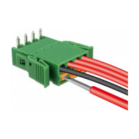 Terminalblock Set für Platine 4 Pin 3,81 mm Rastermaß horizontal