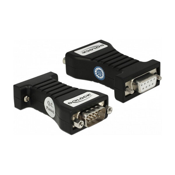 Isolator RS-232 D-Sub 9 Buchse zu RS-232 D-Sub 9 Stecker TXD, RXD, RTS, CTS, GND galvanische Trennung 2,5 kV