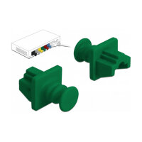 Staubschutz für RJ45 Buchse 10 Stück grün