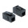 Keystone Modul RJ45 Buchse > RJ45 Buchse Cat.6A UTP schwarz