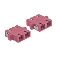 LWL Kupplung SC Duplex Buchse zu SC Duplex Buchse Multimode 4 Stück violett