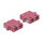 LWL Kupplung SC Duplex Buchse zu SC Duplex Buchse Multimode 4 Stück violett