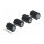 Abstandshalter M2.5, Sechskant, Innen, 10 mm schwarz 4 Stück