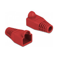 Knickschutztülle für RJ45 Stecker rot 20...