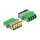 LWL Kupplung mit Laserschutzklappe LC Quad Buchse zu LC Quad Buchse Singlemode grün