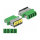 LWL Kupplung mit Laserschutzklappe LC Quad Buchse zu LC Quad Buchse Singlemode grün