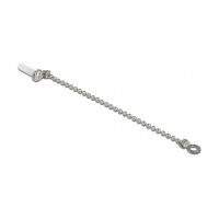LWL Staubschutzkappe mit Kette für LC Stecker weiß
