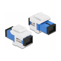 Keystone Modul SC Simplex Buchse zu SC Simplex Buchse blau / weiß