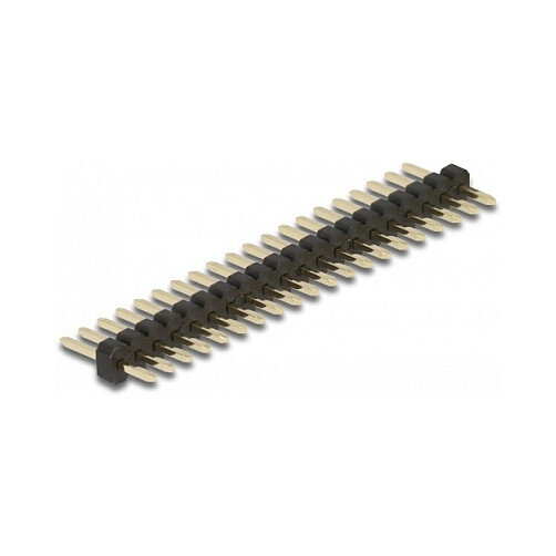 Stiftleiste 20 Pin, Rastermaß 1,27 mm, 1-reihig, gerade, 5 Stück