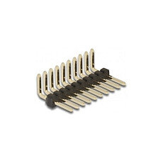 Stiftleiste 10 Pin, Rastermaß 1,27 mm, 1-reihig, gewinkelt, 5 Stück