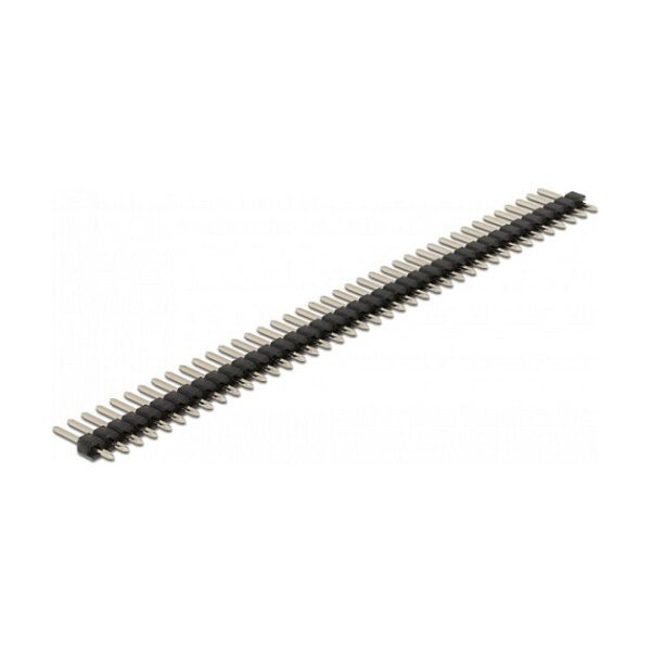 Stiftleiste 40 Pin, Rastermaß 2,54 mm, 1-reihig, gerade, 5 Stück