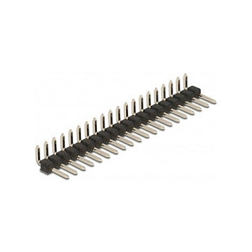 Stiftleiste 20 Pin, Rastermaß 2,54 mm, 1-reihig, gewinkelt, 5 Stück
