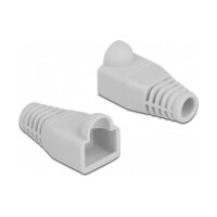 Knickschutztülle für RJ45 Stecker grau 20...