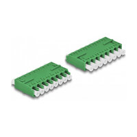 LWL Kupplung HD LC Octuplex Buchse zu LC Octuplex Buchse grün