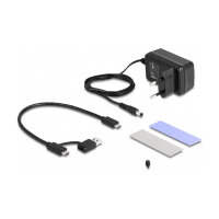 USB Type-C™ Konverter für 1 x M.2 NVMe SSD + 1 x SATA SSD / HDD mit Klon Funktion