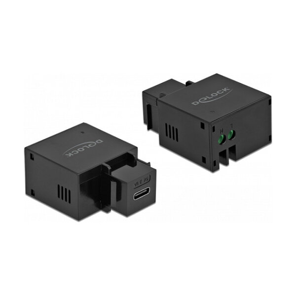 Keystone Modul mit USB Type-C™ Ladebuchse 2,1 A schwarz