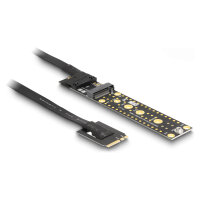Riser Karte NVMe M.2 Key A+E Stecker zu Key M Slot mit 20...