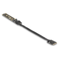 Riser Karte NVMe M.2 Key A+E Stecker zu Key M Slot mit 20...