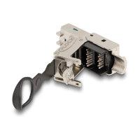 RJ45 Stecker feldkonfektionierbar Cat.6A mit Push und Pull Lasche werkzeugfrei