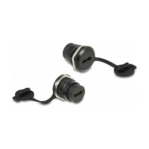 HDMI-A Einbaubuchse mit Staubschutzkappe