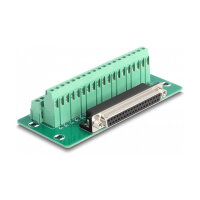 D-Sub 37 Pin Buchse zu Terminalblock für Hutschiene