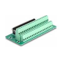 D-Sub 37 Pin Buchse zu Terminalblock für Hutschiene