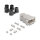 Gehäuse für D-Sub 9 Pin Stecker / Buchse mit Gummidichtungen