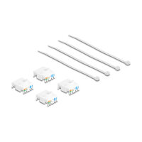 Keystone Modul RJ45 Buchse Cat.6A UTP 4 Stück