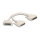 Adapter Y-Kabel Splitter D-Sub 25 Pin Stecker zu 2 x D-Sub 25 Pin Buchse mit Schrauben 30 cm