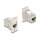 Panel Mount RJ45 Kupplung Buchse zu Buchse Cat.6A Metall konisch
