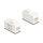 Keystone Modul RJ45 Buchse zu RJ45 Buchse Cat.6A UTP weiß
