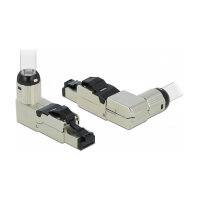 RJ45 Stecker feldkonfektionierbar Cat.8.1 Metall gewinkelt