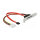 Slotblech mit 1 x SATA 22 Pin Stecker extern