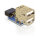 USB Pin Header Buchse > 2 x USB 2.0 Buchse - oben
