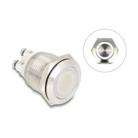 Drucktaster zum Einbau 19 mm 4 x Schraubklemme LED...