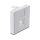 Easy 45 V-Modulblende für Keystone Modul 1 Port mit Staubschutzklappe 45 x 45 mm weiß