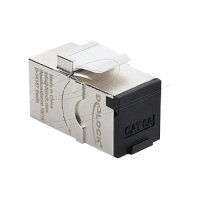 Keystone Modul RJ45 Buchse zu RJ45 Buchse Cat.6A mit Staubschutzkappe