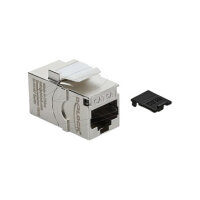Keystone Modul RJ45 Buchse zu RJ45 Buchse Cat.6A mit Staubschutzkappe