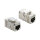 Keystone Modul RJ45 Buchse zu RJ45 Buchse Cat.6A mit Staubschutzkappe