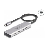 USB 10 Gbps USB Type-C™ Hub mit 4 x USB Type-C™ Buchse mit 35 cm Anschlusskabel