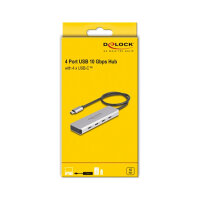 USB 10 Gbps USB Type-C™ Hub mit 4 x USB Type-C™ Buchse mit 35 cm Anschlusskabel