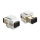 Keystone Modul SC Simplex Buchse zu SC Simplex Buchse beige / weiß