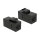 Keystone Modul RJ45 Buchse > RJ45 Buchse Cat.6 UTP schwarz