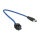 Keystone Modul USB 5 Gbps Typ-A Buchse 250° zu Typ-A Stecker mit 0,5 m Kabel schwarz