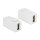 Keystone Modul EASY-USB 2.0 A Buchse > EASY-USB 2.0 A Buchse weiß