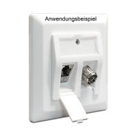 Keystone Anschlussdose 2 Port