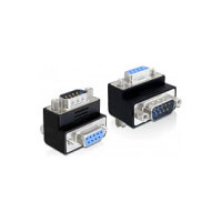 D-Sub 9 Pin Stecker > Buchse 90° gewinkelt