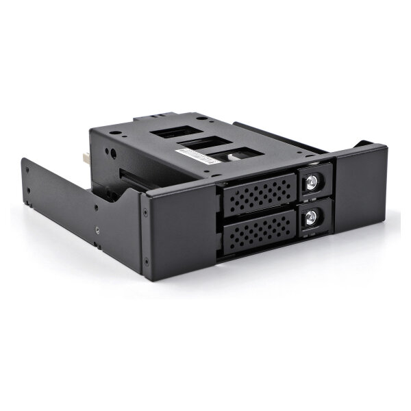 Slim Bay Wechselrahmen für 2 x 2.5? U.2 NVMe SSD mit 5.25? Rahmen