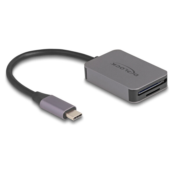 USB Type-C™ Card Reader im Aluminium Gehäuse für SD oder Micro SD Speicherkarten